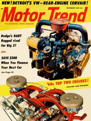 MOTOR TREND 1959 NOV - CROSS-RAM, NEW CORVAIR*